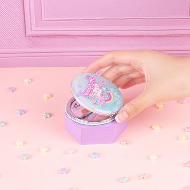 Espejo portátil glitter de doble cara de la serie mis pastelitos arcoíris -  Mis Pastelitos