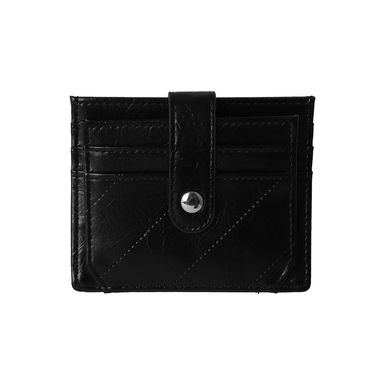 Tarjetero miniso lineas bordadas negro -  Miniso