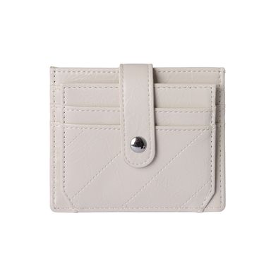 Tarjetero miniso lineas bordadas beige -  Miniso