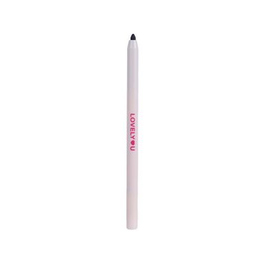 Delineador de ojos en gel koreano lovely u silky negro -  Miniso