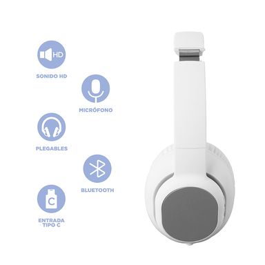 Audífonos inalámbricos elegance mod p6 blanco miniso -  Miniso