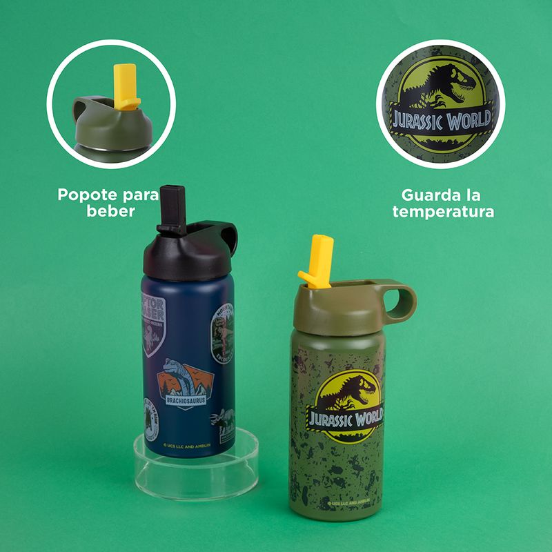 Tomatodo-de-acero-con-asa-para-ni-os-jurassic-world-550-ml-verde-oscuro-Jurassic-World-6-28122