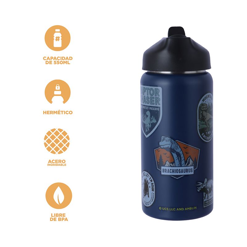 Tomatodo-de-acero-con-asa-para-ni-os-jurassic-world-550-ml-azul-oscuro-Jurassic-World-4-28123