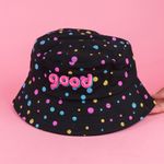 Sombrero-infantil-bucket-puntos-de-colores-negro-Miniso-2-28130