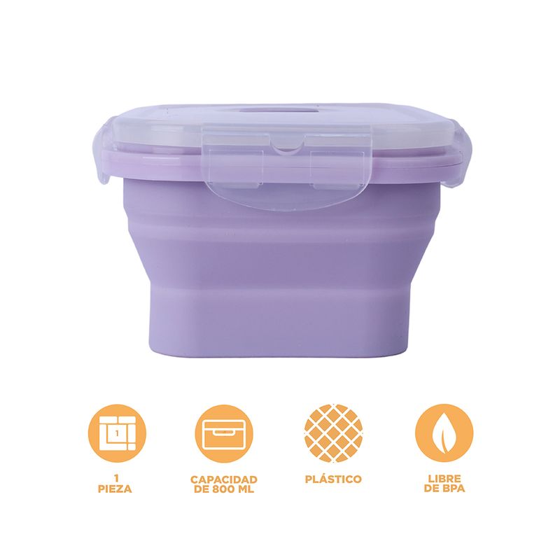 Taper-para-alimentos-plegable-de-silicona-de-color-solido-800-ml-purpura-Miniso-3-28134