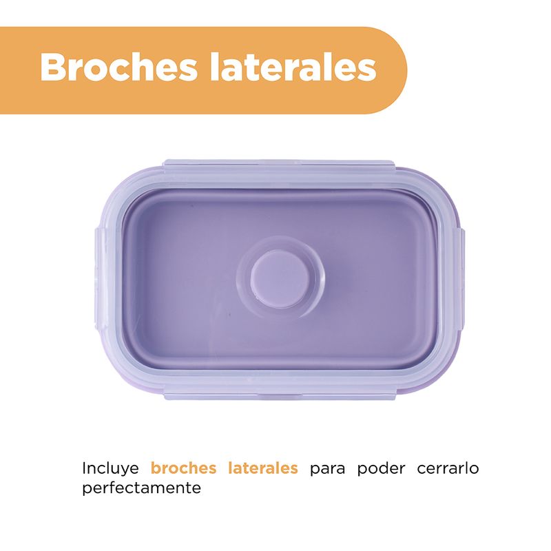 Taper-para-alimentos-plegable-de-silicona-de-color-solido-800-ml-purpura-Miniso-5-28134