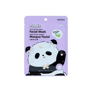 Mascarilla facial cute panda series aloe vera -  Miniso