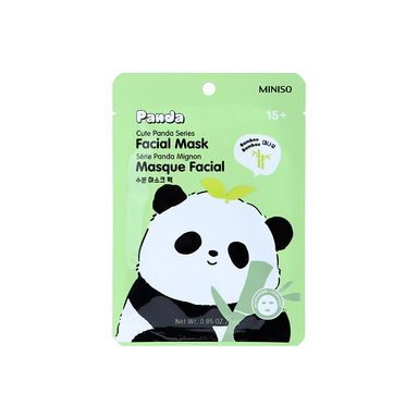 Mascarilla facial cute panda series bamboo -  Miniso