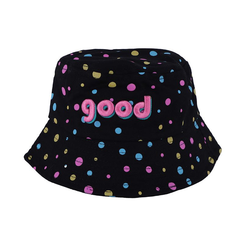 Sombrero-infantil-bucket-puntos-de-colores-negro-Miniso-1-28130