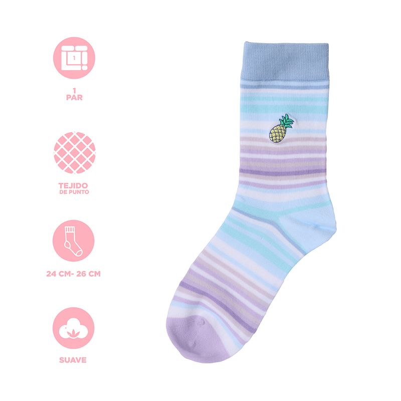 Medias-crew-disney-lilo-stitch-serie-dinner-party-bordadas-1-par-Stitch-Dinner-Party-3-27928