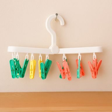 Pinzas ropa tendedero cuadrado serie colorful 20 clips -  Miniso