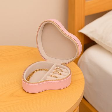 Organizador tipo joyero en forma de corazón serie miniso -  Miniso