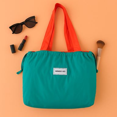 Organizador para viaje bolso de compras plegable de moda verde -  Miniso
