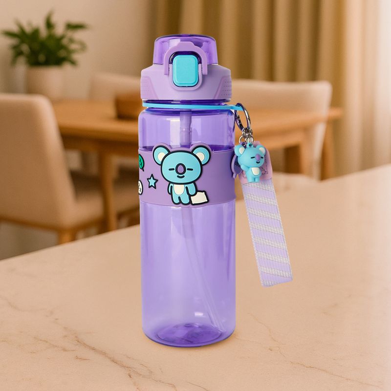 Tomatodo-de-pl-stico-colecci-n-bt21-con-correa-y-funda-800-ml-koya-morado-BT21-2-28267