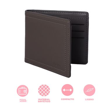 Billetera de hombre basica gris -  Miniso