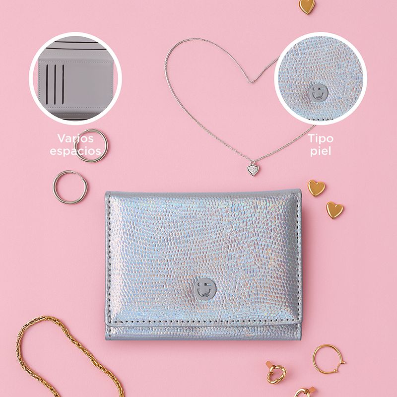 Cartera-corta-con-broche-para-mujer-miniso-serie-shiny-plata-Miniso-5-28387