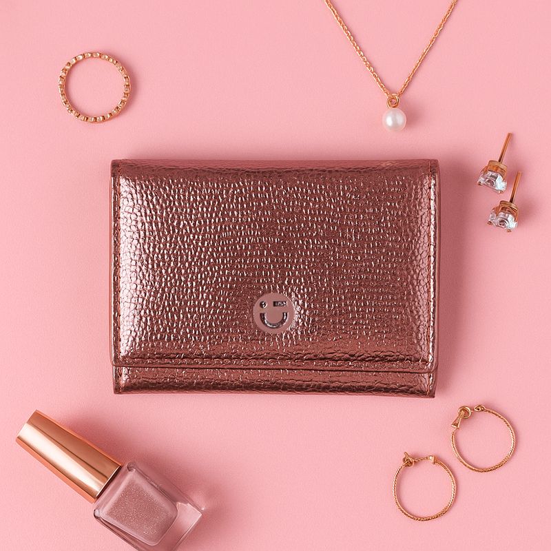 Cartera-corta-con-broche-para-mujer-miniso-serie-shiny-rosa-Miniso-2-28388