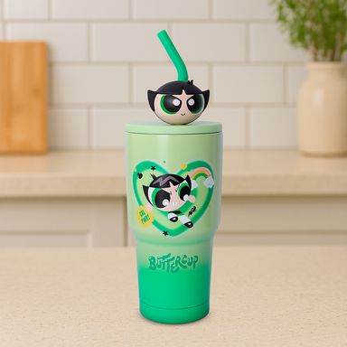 Tomatodo de acero inoxidable con sorbete de 900 ml de la colecciónlas chicas super poderosas bellota -  Las Chicas Superpoderosas