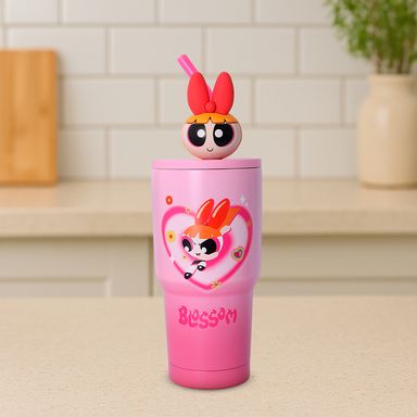 Tomatodo de acero inoxidable con sorbete de 900 ml de la colecciónlas chicas superpoderosas bombón -  Las Chicas Superpoderosas