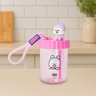 Tomatodo de plástico  con decoración y correa bt21 collection de 520 ml mang -  BT21