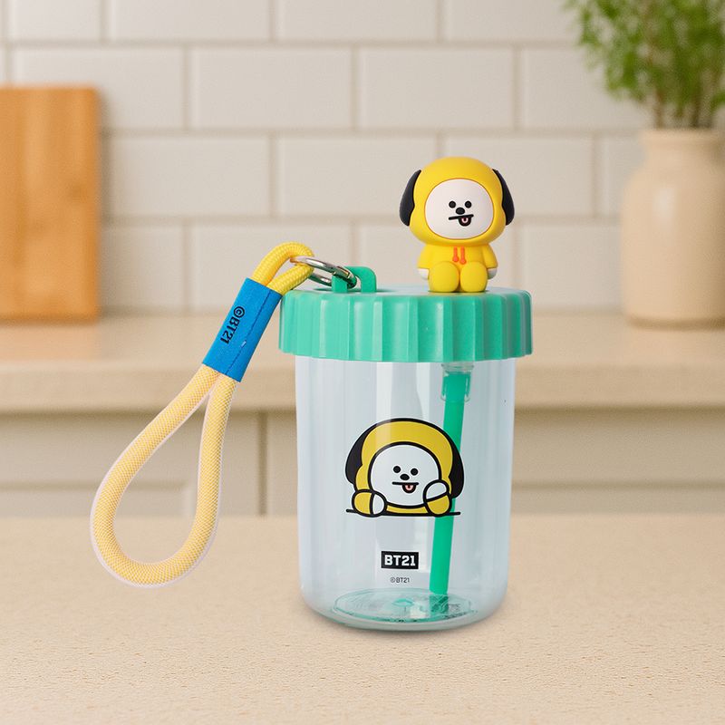 Tomatodo-de-pl-stico-con-decoraci-n-y-correa-bt21-collection-de-520-ml-chimmy-BT21-2-27058