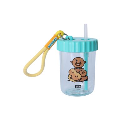Tomatodo de plástico con decoración y correa bt21 collection de 520 ml shooky -  BT21