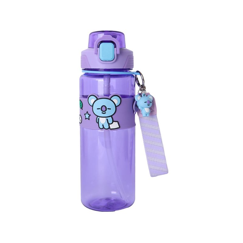 Tomatodo-de-pl-stico-colecci-n-bt21-con-correa-y-funda-800-ml-koya-morado-BT21-1-28267