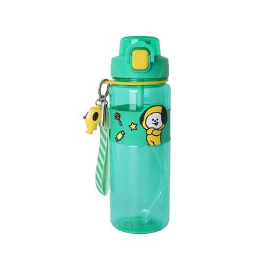 Tomatodo de plástico colección bt21 con correa y funda 800 ml chimmy verde -  BT21