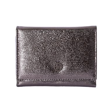 Cartera corta con broche para mujer miniso serie shiny gris -  Miniso