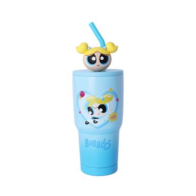 Tomatodo de acero inoxidable con sorbete de 900 ml de la colección las chicas super poderosas burbuja -  Las Chicas Superpoderosas