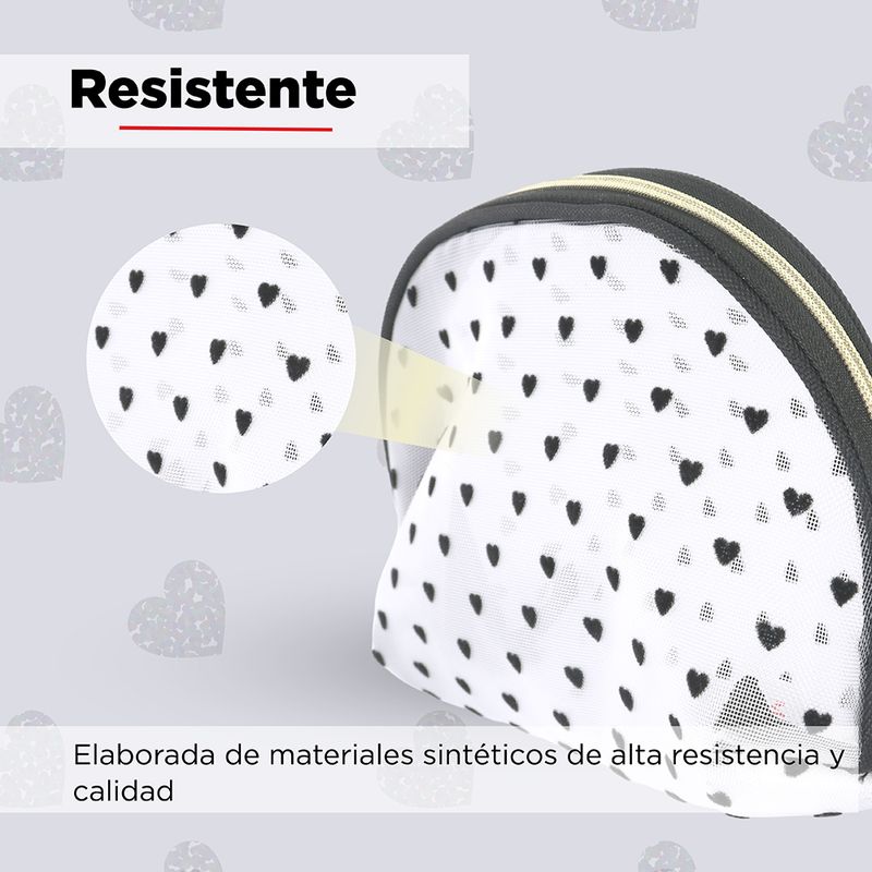 Cosmetiquera-en-forma-de-concha-de-malla-con-patron-de-corazones-Miniso-3-8216