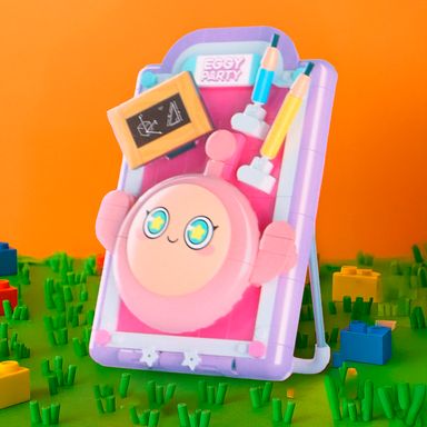 Bloques pintura 3d rosa serie egg party -  Egg Party