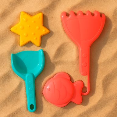 Reloj de arena de playa azul serie miniso -  Miniso