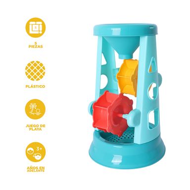 Reloj de arena de playa azul serie miniso -  Miniso