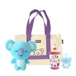Pack-Peluche-Koya-18Cm-X-13Cm-X-16Cm-Bolso-Con-Cintas-De-Color-Koya-Vaso-De-Plastico-Portatil-535-Ml-Rosa-Llavero-Koya-12Cm-BT21-1-26917
