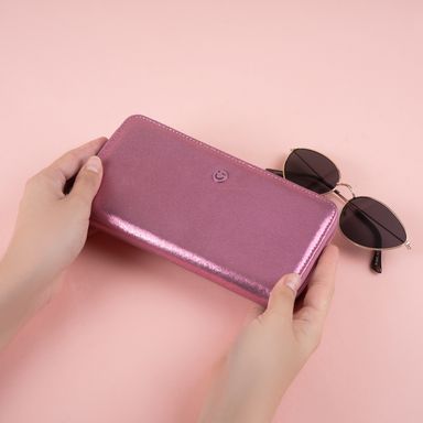 Cartera larga miniso serie wonderful party rosa -  Miniso