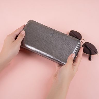 Cartera larga miniso serie wonderful party gris -  Miniso