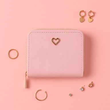 Cartera pequeña miniso rosa -  Miniso