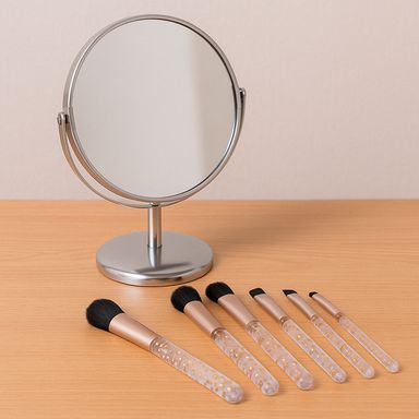 Juego de mini brochas de maquillaje para ojos con purpurina -  Miniso
