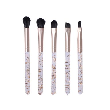 Juego de mini brochas de maquillaje para ojos con purpurina -  Miniso