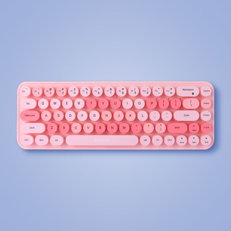 Teclado-inal-mbrico-de-moda-modelo-sk-676ag-rosa-miniso-Miniso-2-28476