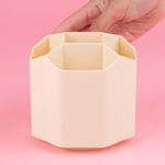 Organizador-de-pl-stico-portalapices-giratorio-de-5-ranuras-mori-girl-beige-Miniso-2-28493