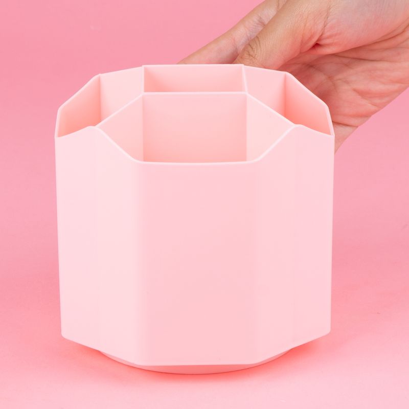 Organizador-de-pl-stico-portalapices-giratorio-de-5-ranuras-mori-girl-rosa-Miniso-2-28494
