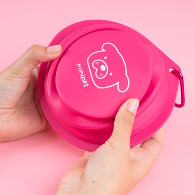 Comedero plegable rosa serie macaron 2.0 -  Miniso