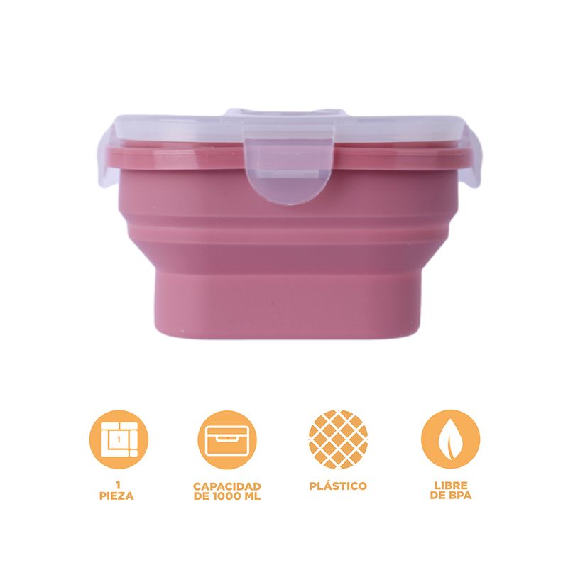 Taper-para-alimentos-de-silicona-plegable-de-color-solido-con-cuchara-1000-ml-rojo-Miniso-4-28525