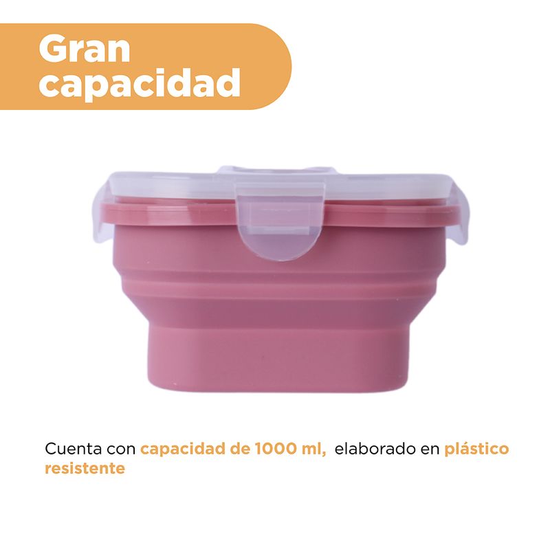Taper-para-alimentos-de-silicona-plegable-de-color-solido-con-cuchara-1000-ml-rojo-Miniso-6-28525