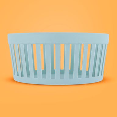 Organizador de plástico cesta de almacenamiento redonda mori girl verde -  Miniso
