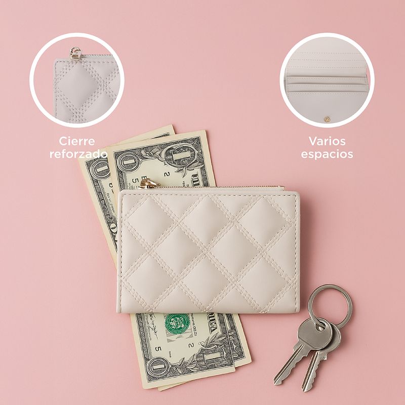 Cartera-para-mujer-metalase-rombo-blanco-sucio-Miniso-5-28552