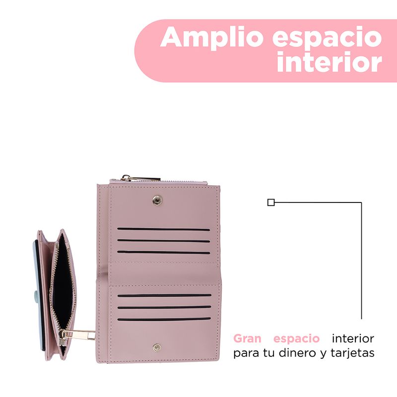 Cartera-corta-para-mujer-miniso-bloques-de-color-aqua-y-rosa-Miniso-4-28583