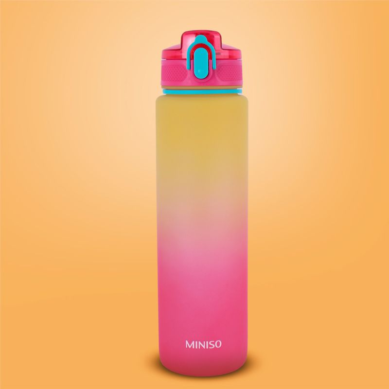 Tomatodo-de-pl-stico-colecci-n-colorida-degradado-con-correa-1-L-amarillo-y-rosa-Miniso-2-28595